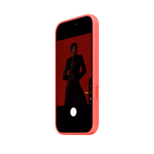 iPhone 17 Pro Silicone Case with MagSafe — Bright Guava
