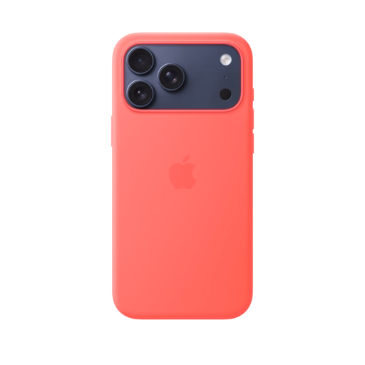 iPhone 17 Pro Max Silicone Case with MagSafe — Bright Guava