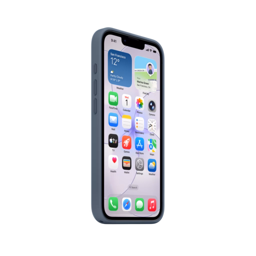 iPhone 17e Silicone Case with MagSafe — Anchor Blue