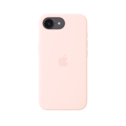 iPhone 17e Silicone Case with MagSafe — Soft Pink