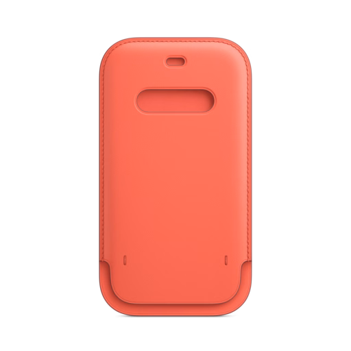 iPhone 12 & 12 Pro Leather Sleeve with MagSafe — Pink Citrus