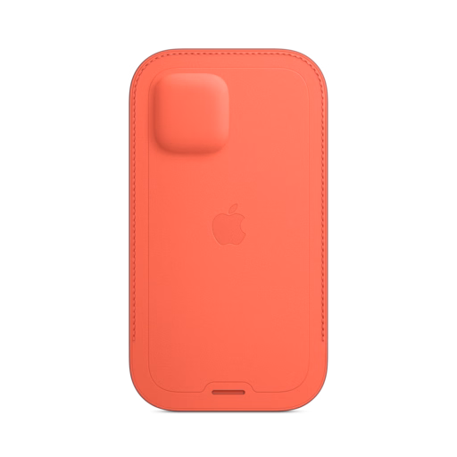 iPhone 12 & 12 Pro Leather Sleeve with MagSafe — Pink Citrus