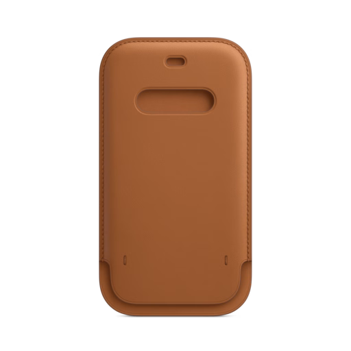 iPhone 12 & 12 Pro Leather Sleeve with MagSafe — Saddle Brown
