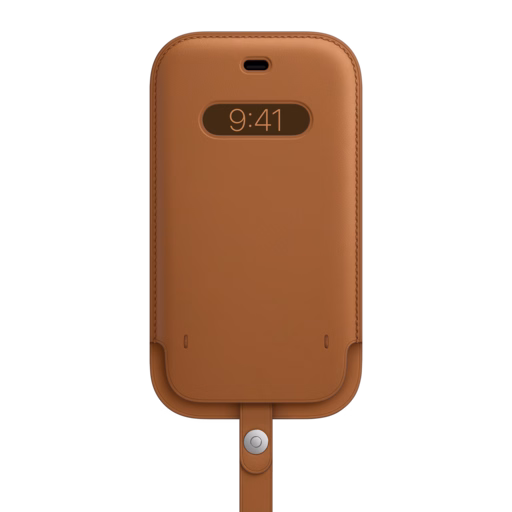 iPhone 12 & 12 Pro Leather Sleeve — Saddle Brown iPhone 12 & 12 Pro Leather Sleeve — Saddle Brown