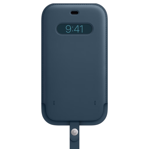 iPhone 12 Pro Max Leather Sleeve — Baltic Blue iPhone 12 Pro Max Leather Sleeve — Baltic Blue