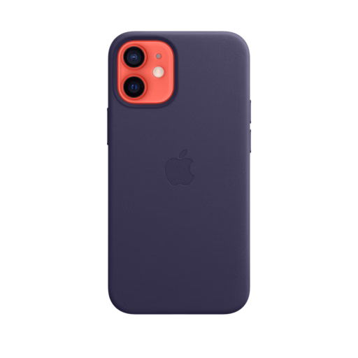 iPhone 12 mini Leather Case with MagSafe — Deep Violet