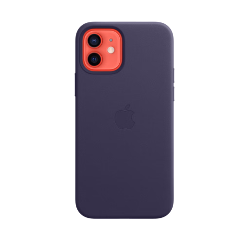 iPhone 12 & 12 Pro Leather Case with MagSafe — Deep Violet