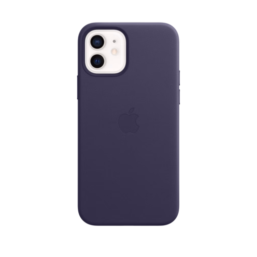 iPhone 12 & 12 Pro Leather Case with MagSafe — Deep Violet