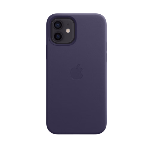 iPhone 12 & 12 Pro Leather Case with MagSafe — Deep Violet