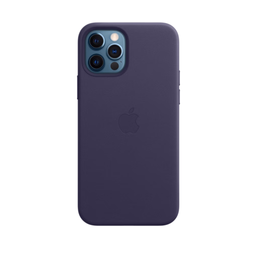 iPhone 12 & 12 Pro Leather Case with MagSafe — Deep Violet