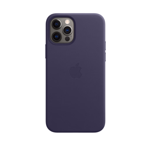 iPhone 12 & 12 Pro Leather Case with MagSafe — Deep Violet