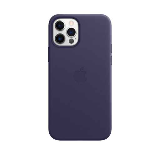 iPhone 12 & 12 Pro Leather Case with MagSafe — Deep Violet