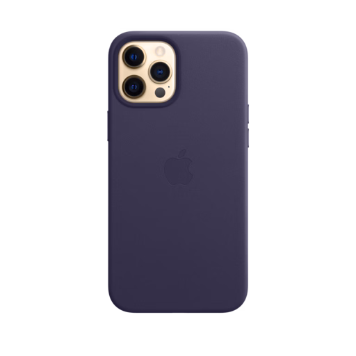 iPhone 12 Pro Max Leather Case with MagSafe — Deep Violet