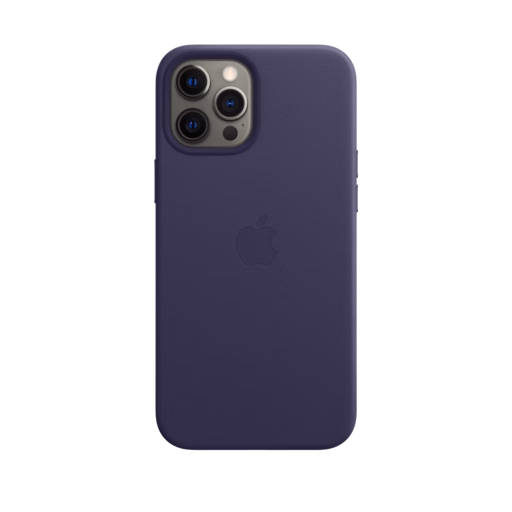 iPhone 12 Pro Max Leather Case with MagSafe — Deep Violet