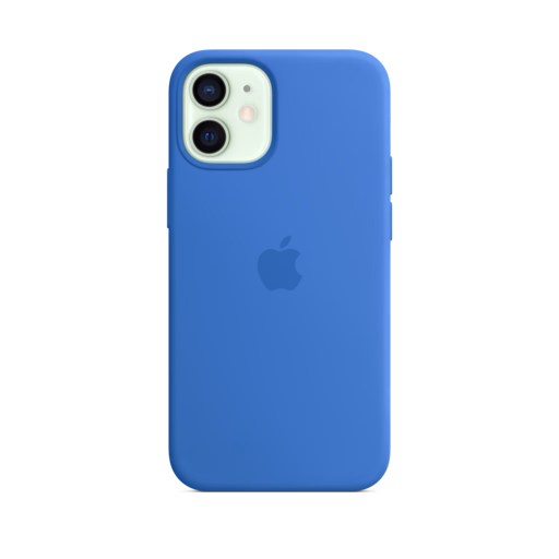 iPhone 12 mini Silicone Case with MagSafe — Capri Blue