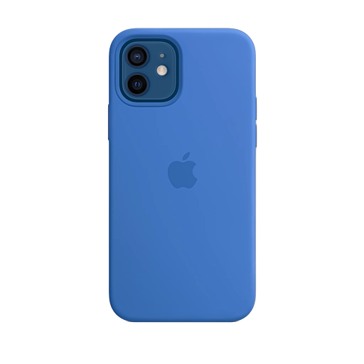 iPhone 12 & 12 Pro Silicone Case — Capri Blue iPhone 12 & 12 Pro Silicone Case — Capri Blue