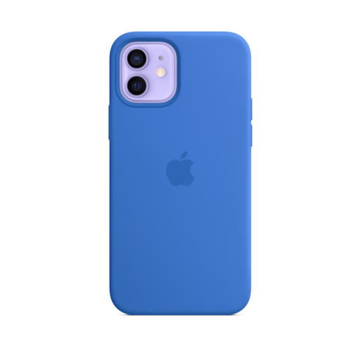 iPhone 12 & 12 Pro Silicone Case with MagSafe — Capri Blue