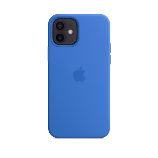 iPhone 12 & 12 Pro Silicone Case with MagSafe — Capri Blue