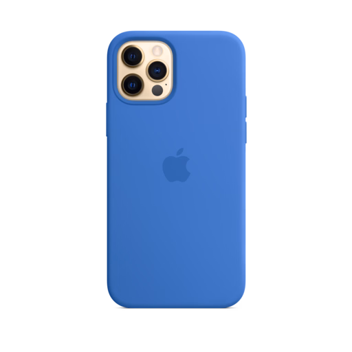 iPhone 12 & 12 Pro Silicone Case with MagSafe — Capri Blue