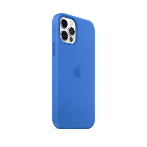 iPhone 12 & 12 Pro Silicone Case with MagSafe — Capri Blue