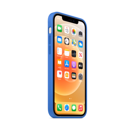 iPhone 12 & 12 Pro Silicone Case with MagSafe — Capri Blue