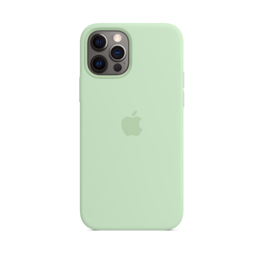 iPhone 12 & 12 Pro Silicone Case with MagSafe — Pistachio