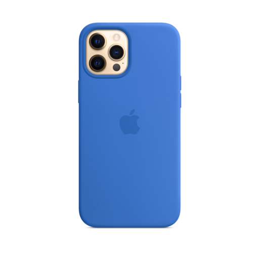 iPhone 12 Pro Max Silicone Case with MagSafe — Capri Blue