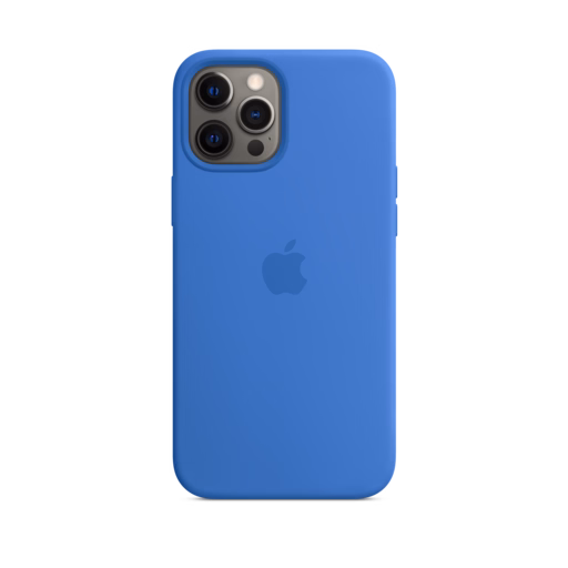 iPhone 12 Pro Max Silicone Case with MagSafe — Capri Blue