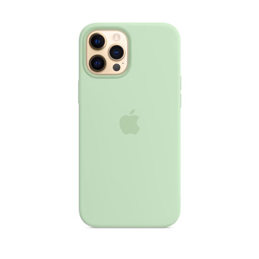 iPhone 12 Pro Max Silicone Case with MagSafe — Pistachio