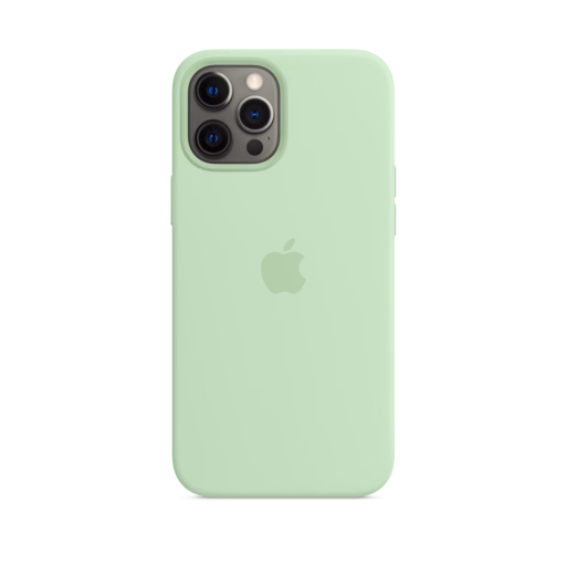 iPhone 12 Pro Max Silicone Case with MagSafe — Pistachio