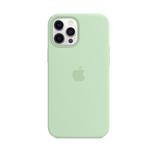 iPhone 12 Pro Max Silicone Case with MagSafe — Pistachio