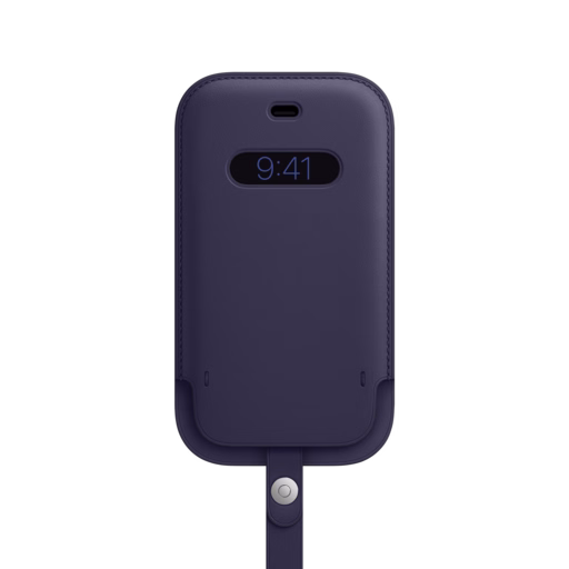 iPhone 12 mini Leather Sleeve — Deep Violet iPhone 12 mini Leather Sleeve — Deep Violet