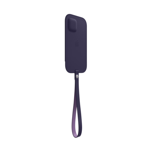 iPhone 12 & 12 Pro Leather Sleeve with MagSafe — Deep Violet