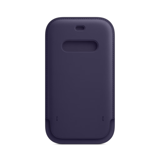 iPhone 12 & 12 Pro Leather Sleeve with MagSafe — Deep Violet