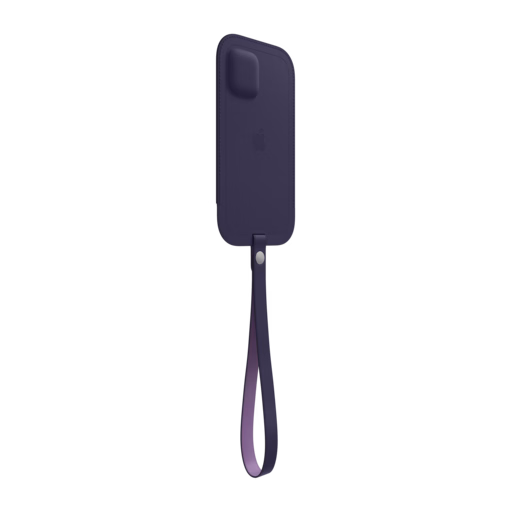 iPhone 12 Pro Max Leather Sleeve with MagSafe — Deep Violet