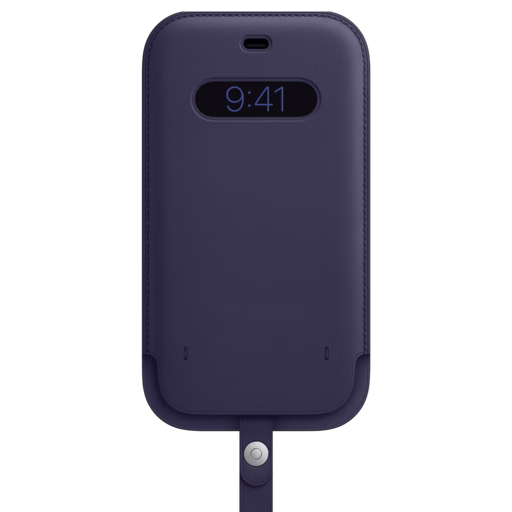 iPhone 12 Pro Max Leather Sleeve — Deep Violet iPhone 12 Pro Max Leather Sleeve — Deep Violet