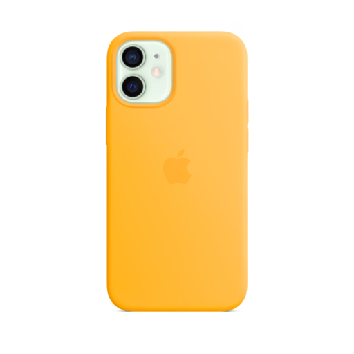iPhone 12 mini Silicone Case with MagSafe — Sunflower