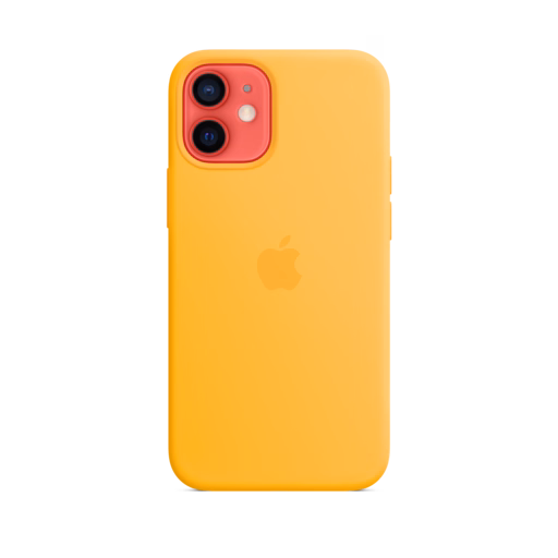 iPhone 12 mini Silicone Case with MagSafe — Sunflower