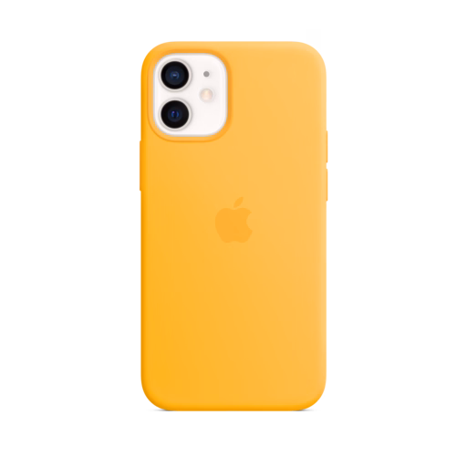 iPhone 12 mini Silicone Case with MagSafe — Sunflower