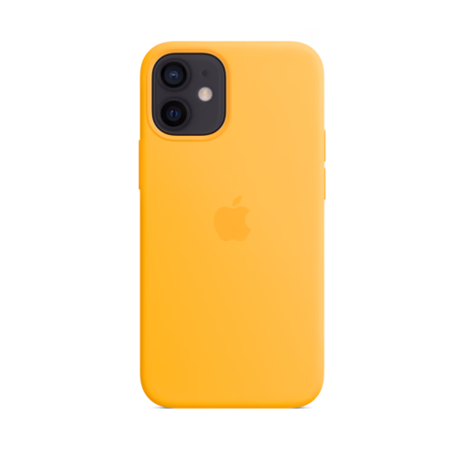 iPhone 12 mini Silicone Case with MagSafe — Sunflower