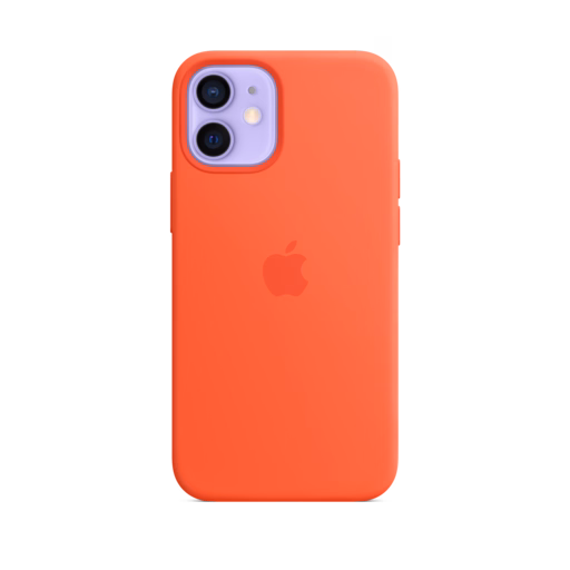 iPhone 12 mini Silicone Case — Electric Orange iPhone 12 mini Silicone Case — Electric Orange