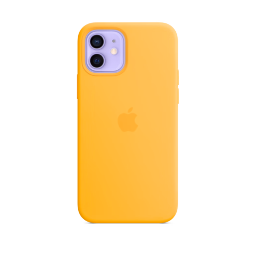 iPhone 12 & 12 Pro Silicone Case with MagSafe — Sunflower
