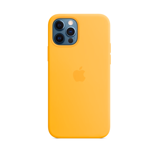 iPhone 12 & 12 Pro Silicone Case with MagSafe — Sunflower