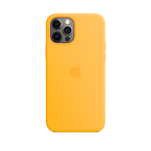 iPhone 12 & 12 Pro Silicone Case with MagSafe — Sunflower