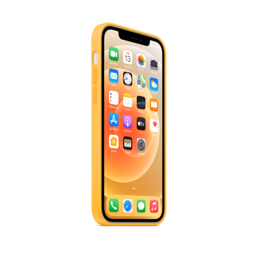 iPhone 12 & 12 Pro Silicone Case with MagSafe — Sunflower