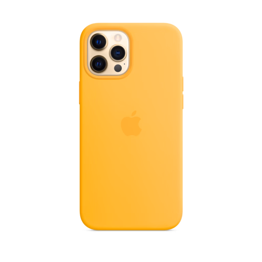 iPhone 12 Pro Max Silicone Case with MagSafe — Sunflower