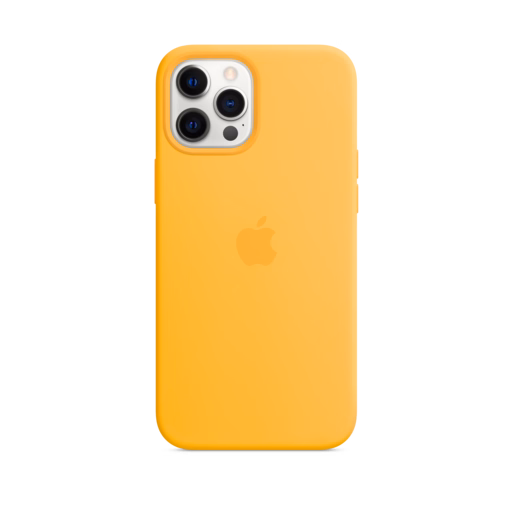 iPhone 12 Pro Max Silicone Case with MagSafe — Sunflower