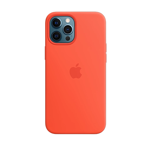 iPhone 12 Pro Max Silicone Case — Electric Orange iPhone 12 Pro Max Silicone Case — Electric Orange