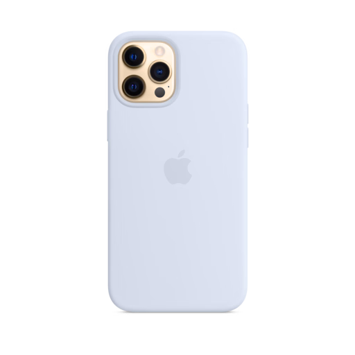 iPhone 12 Pro Max Silicone Case with MagSafe — Cloud Blue