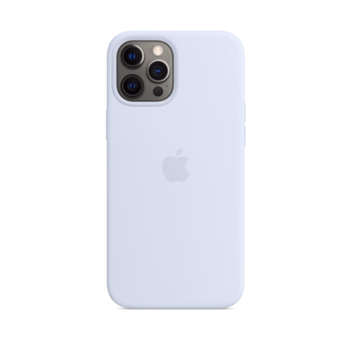 iPhone 12 Pro Max Silicone Case with MagSafe — Cloud Blue